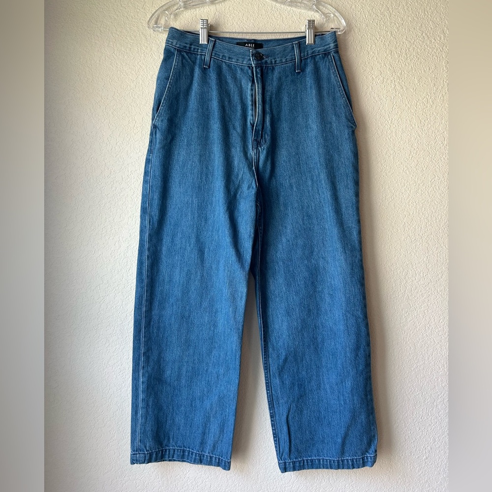 Able Straight Wide Leg Jeans